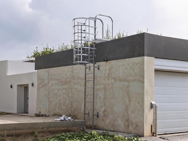 Step-by-step cat ladder installation instructions detail