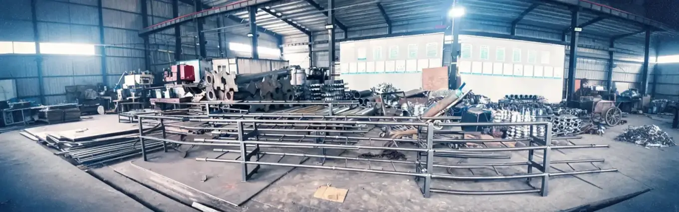 Custom cat ladder fabrication - factory production line